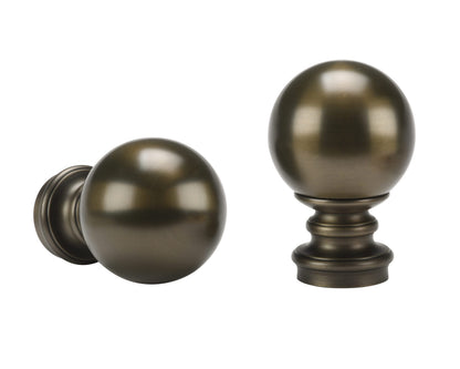 1 3/8" Kirsch Designer Metals Finials and Endcaps