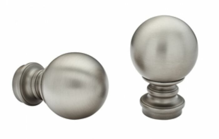 1 3/8" Kirsch Designer Metals Finials and Endcaps