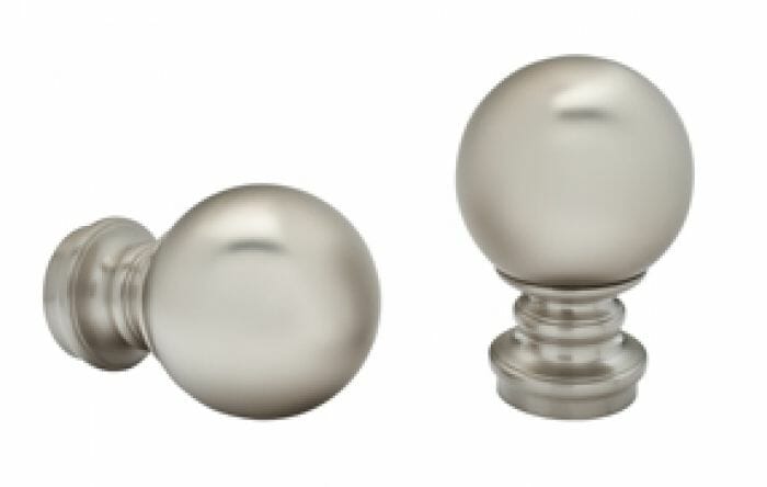 2" Kirsch Designer Metals Finials and Endcaps
